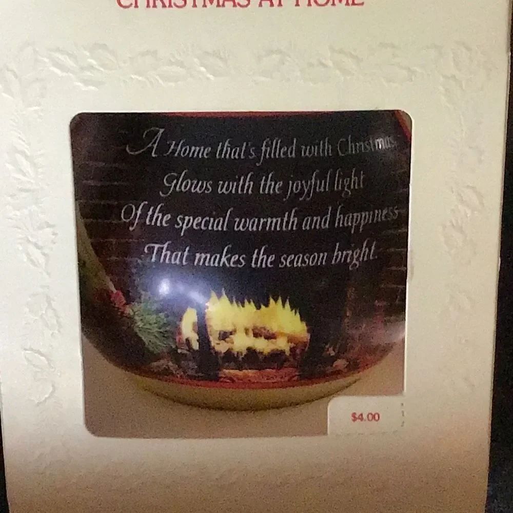 Vintage 1980 Christmas at home hallmark ornament